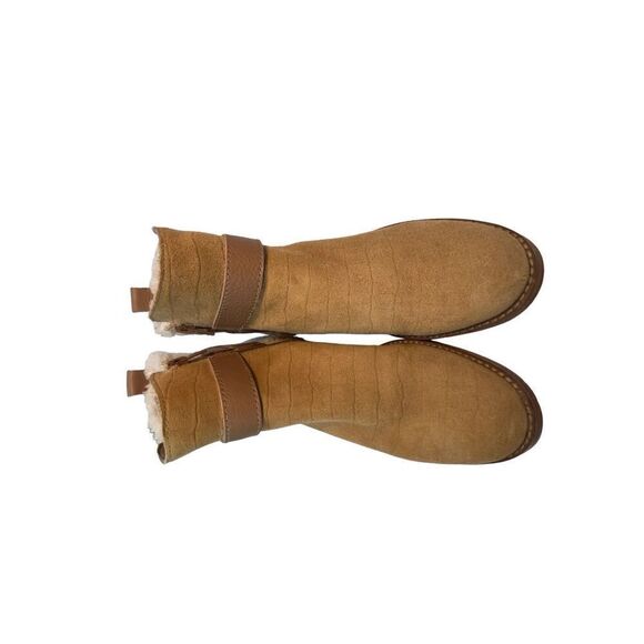  kelsi Dagger Sherpa suede moto bpots size 7  Anthropology - Picture 5 of 11